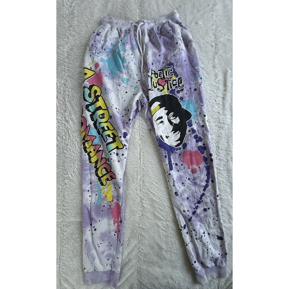 Poetic Justice Women’s MD Sweatpants Joggers Graffiti Style Tupac Street Romance